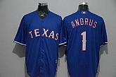 Texas Rangers #1 Andrus Blue New Cool Base Stitched Baseball Jersey,baseball caps,new era cap wholesale,wholesale hats